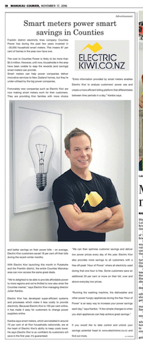 Manukau Courier Article on Electric Kiwi